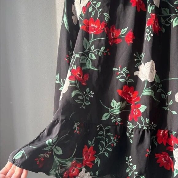 Old Navy Multicolor Floral Long Sleeve Babydoll Blouse womens Small - Picture 2 of 8